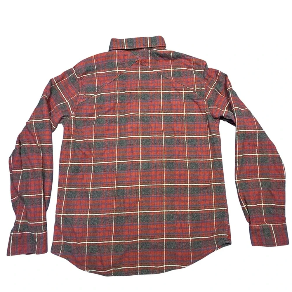 Dakota Grizzly Riley Flannel Shirt In Crimson Size Medium - Picture 5 of 13